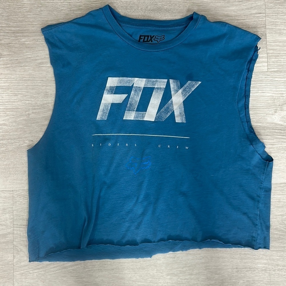 Fox racing riders crew cropped tee